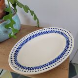 Badonviller porcelain dish with diamond pattern