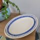 Badonviller porcelain dish with diamond pattern
