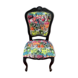 Street art noire chair