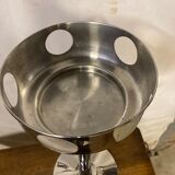 Champagne chrome metal bucket holder