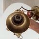 Pair of vintage wall sconces CVL in solid gold brass.