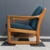 CFC Silkeborg arm chair by Johannes Andersen new green upholstery 1960s