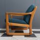 CFC Silkeborg arm chair by Johannes Andersen new green upholstery 1960s