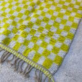 Yellowza checkerboard rug 182x132cm