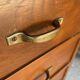 Vintage Desk 1960 / 1970 in Wood with 5 Drawers