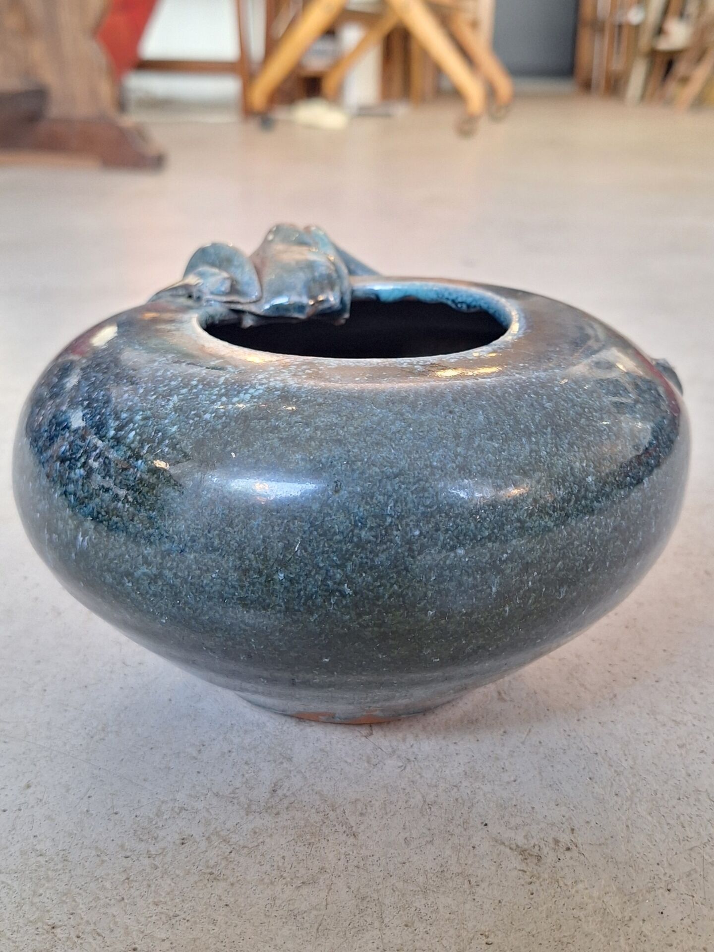Glazed ceramic vase by Nadia and Alain Pinel