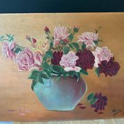 Tableau bouquet peinturez l’huile