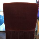 Corner sofa from 1976 from the publisher Velda Belgium in cognac velvet