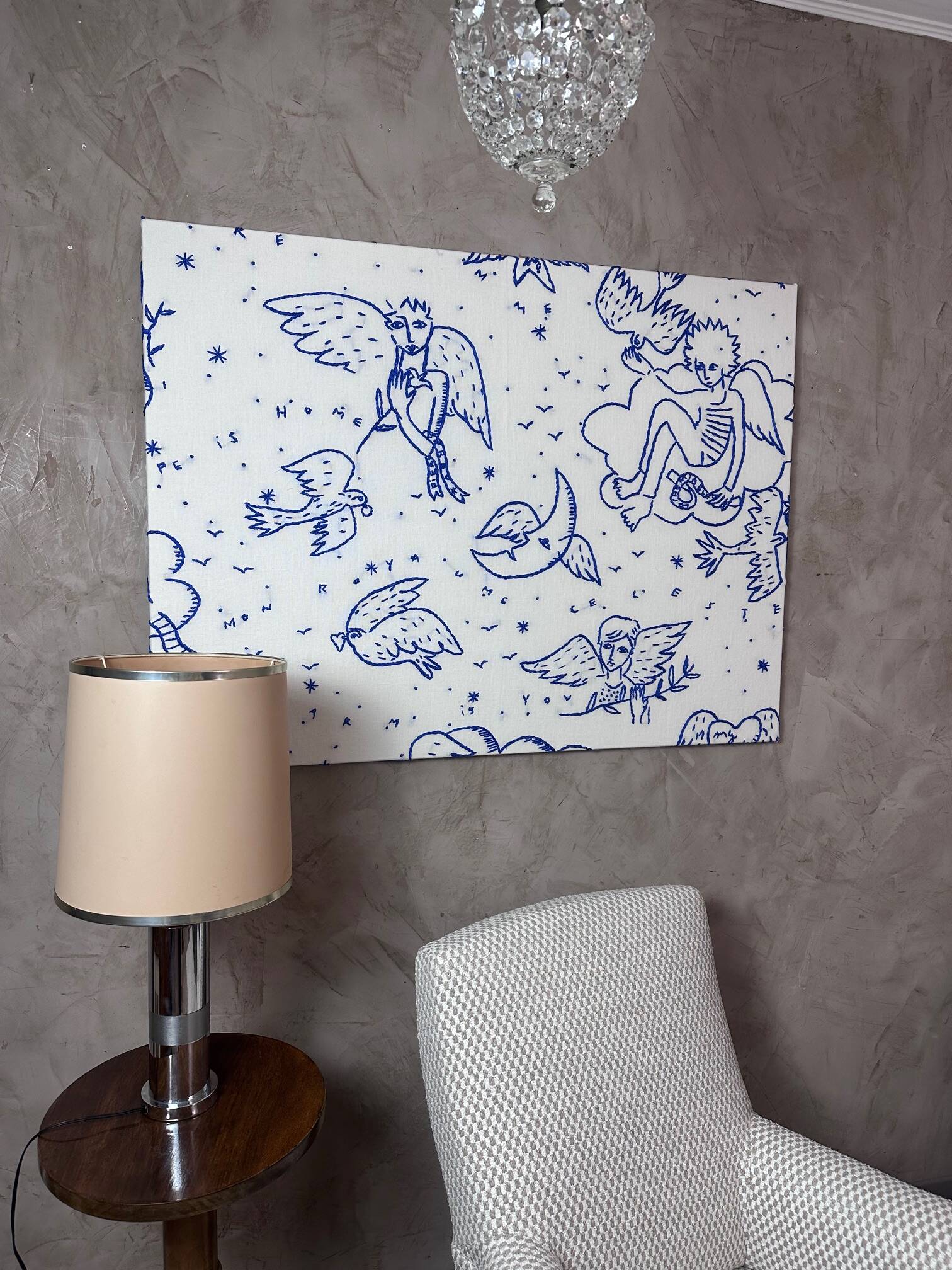 Stretched fabric P.Frey X Castelbajac