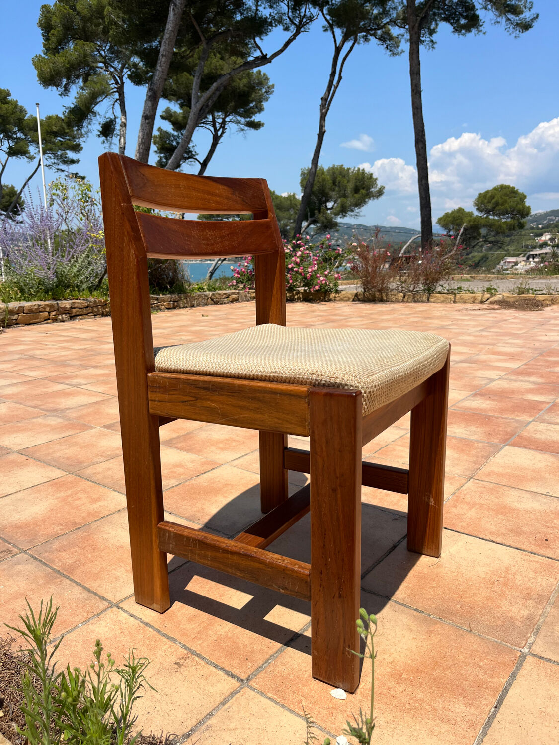 Chaises en ormes massif circa 70