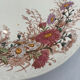 Old hollow plate, pink polychrome ironstone, KG Luneville model.