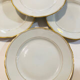 X6 small porcelain plates Czechoslovakia gilded-retro -vintage
