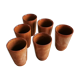 Set of 6 sandstone cups