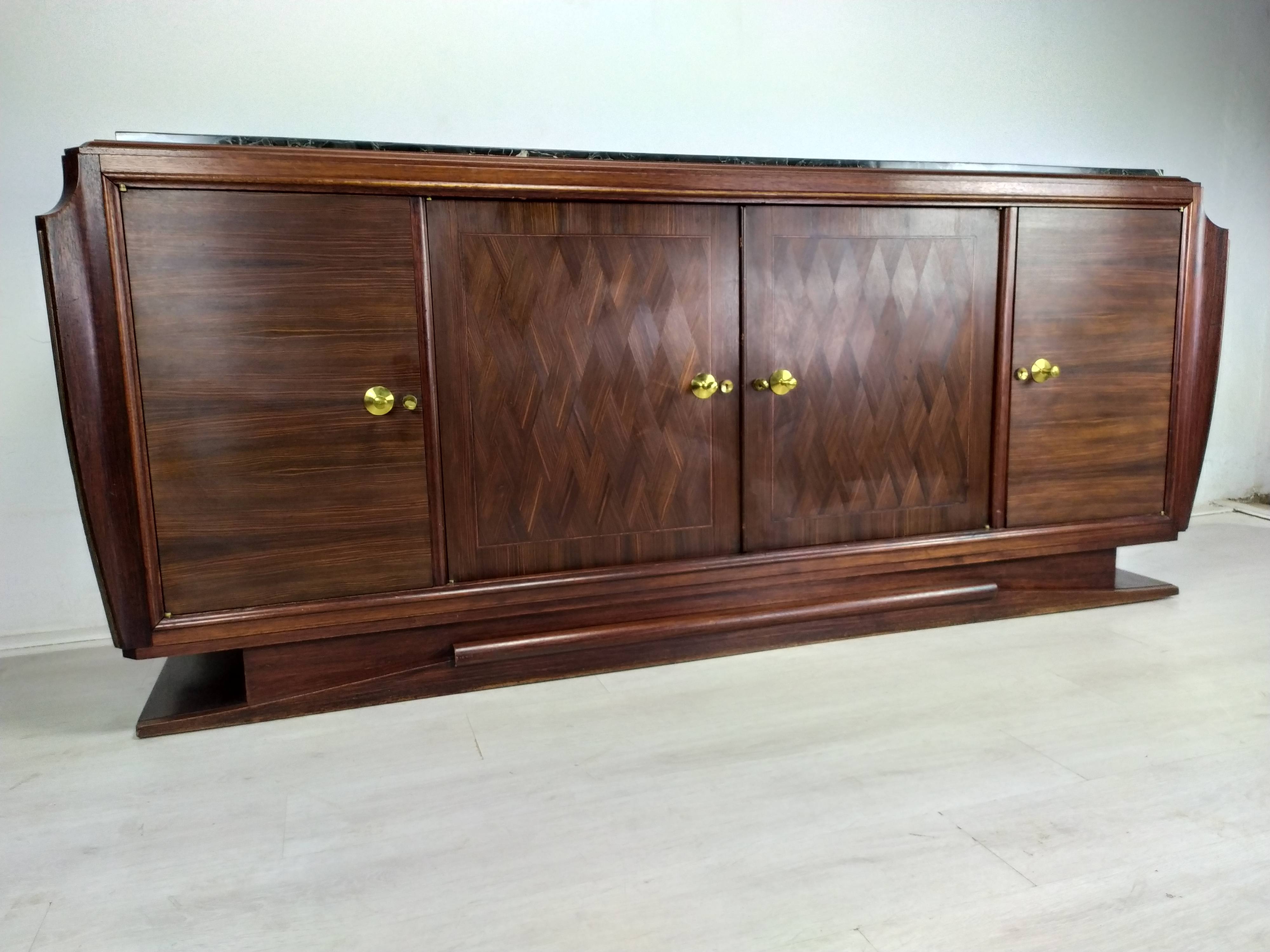 Enfilade art deco ebony of Macassar