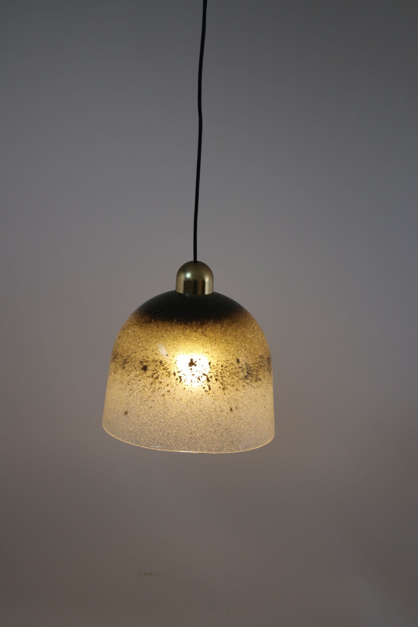 Vintage Hand-Blown Glass Hanging Lamp from Peill & Putzler
