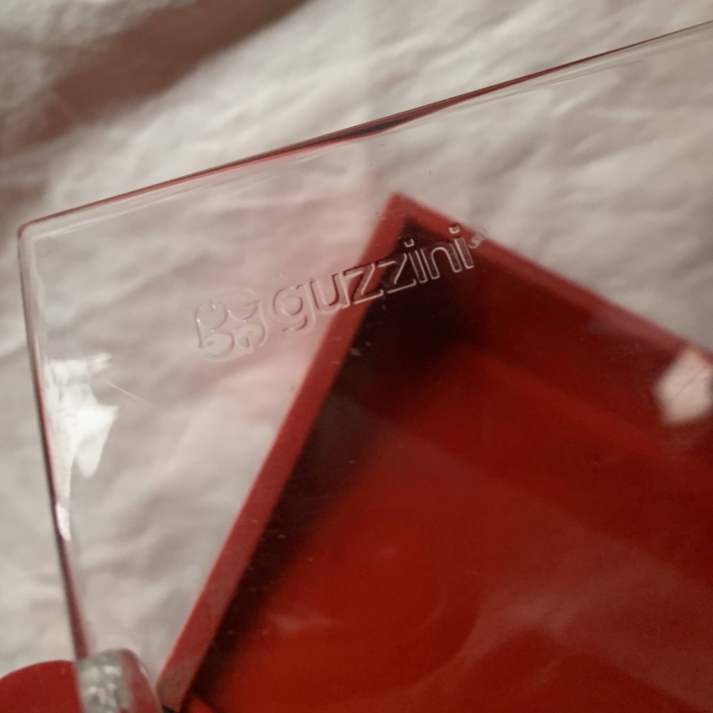 Vintage Guzzini napkin holder in plastic and plexiglass