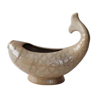 Saucière poisson en grès