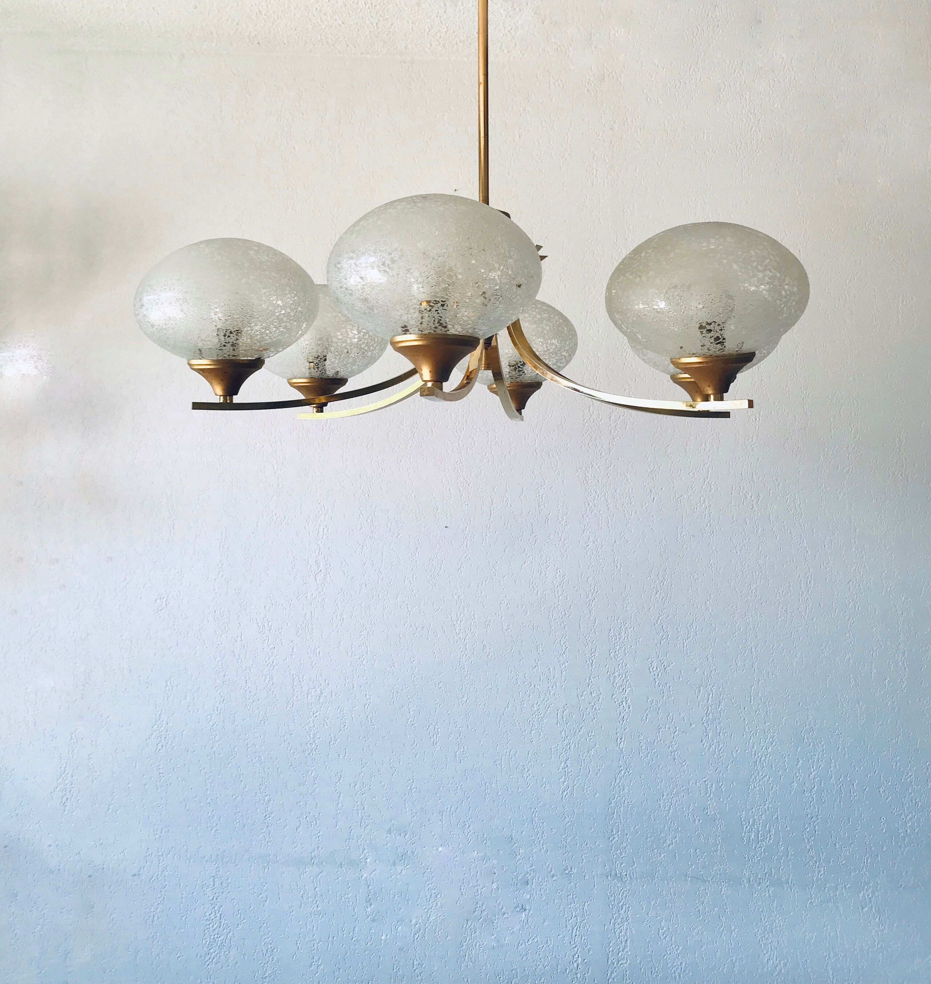 Lustre art déco 6 feux