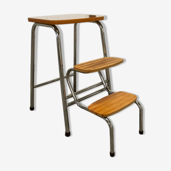 Tabouret escabeau 3 marches formica
