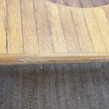 Large marquetry wooden dining table – Top with rosette decoration