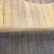 Large marquetry wooden dining table – Top with rosette decoration