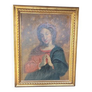 Virgin in prayer, oil on canvas, 17th century, Central Italy