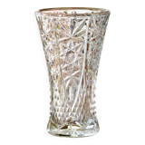 Grand vase ancien en cristal ciselé