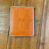 Vintage barber mirror - Triptych Year 60 orange