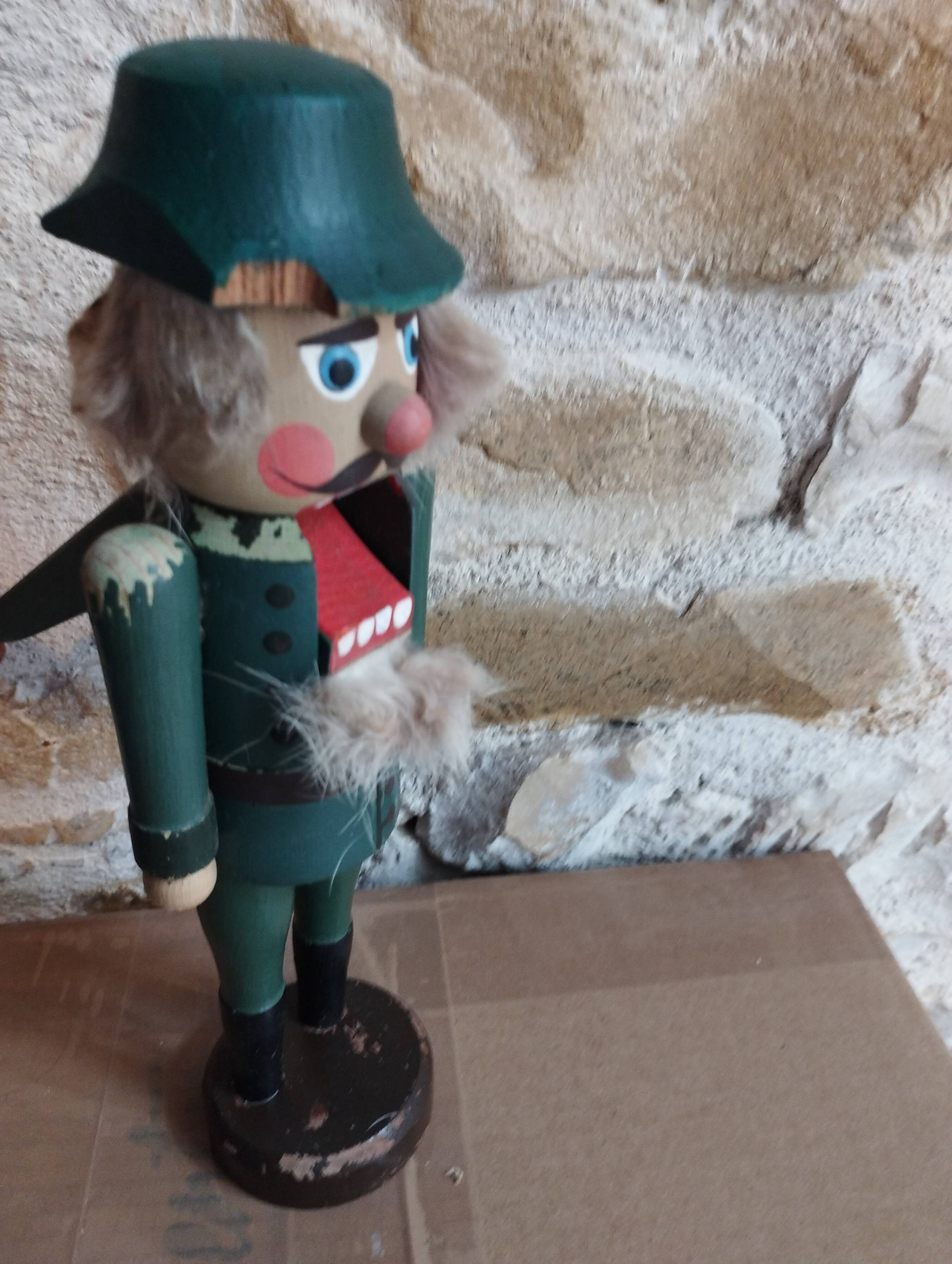 Old wooden nutcracker toy early 20th century