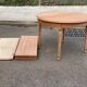 Renovated Louis Philippe round extendable dining table 110-200cm 19th century