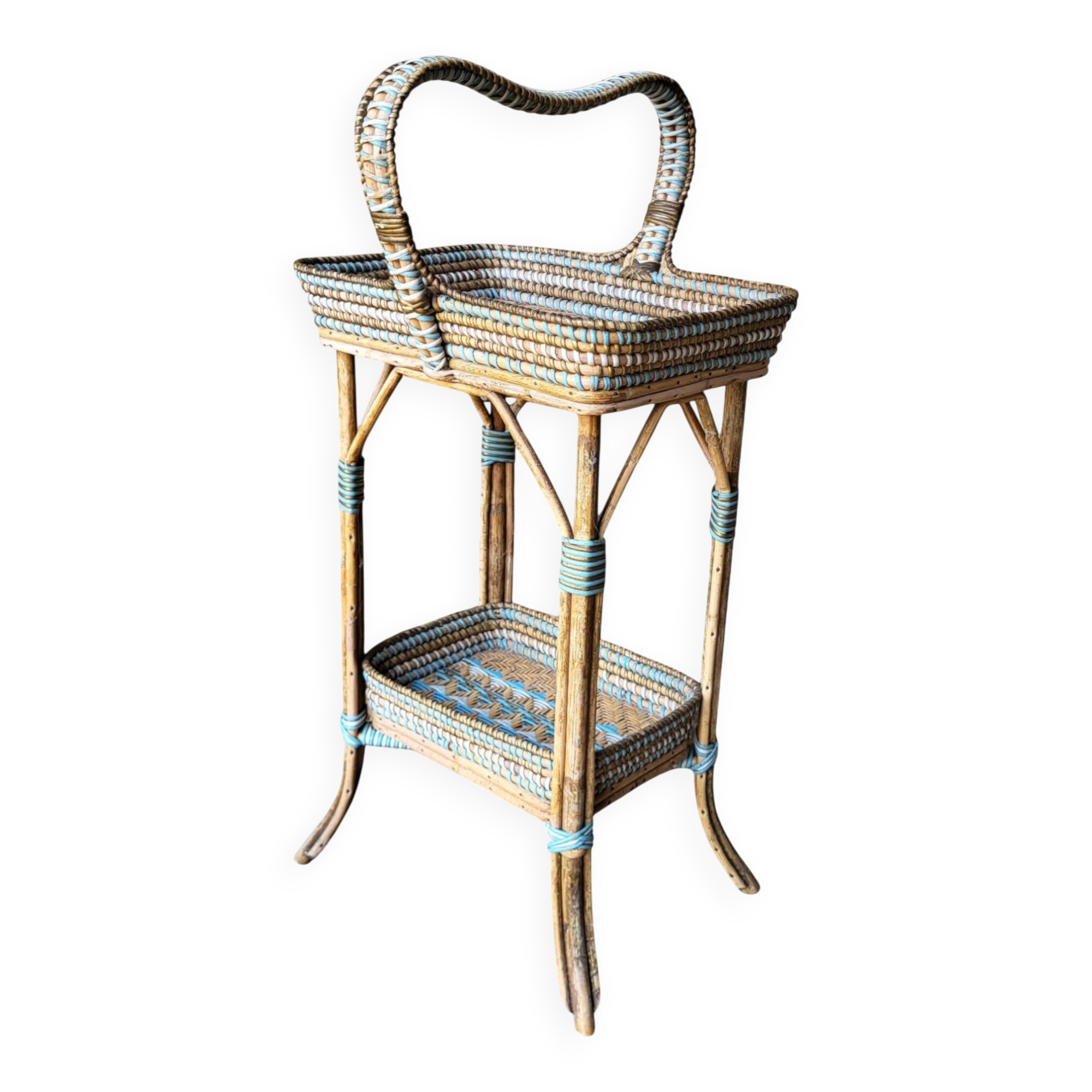 Rattan dessert table, Napoleon III