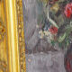 Oil on still-life canvas bouquet of flowers by Anfrey-Monin