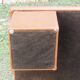 Cognac leather coffee table, vintage 1980s.