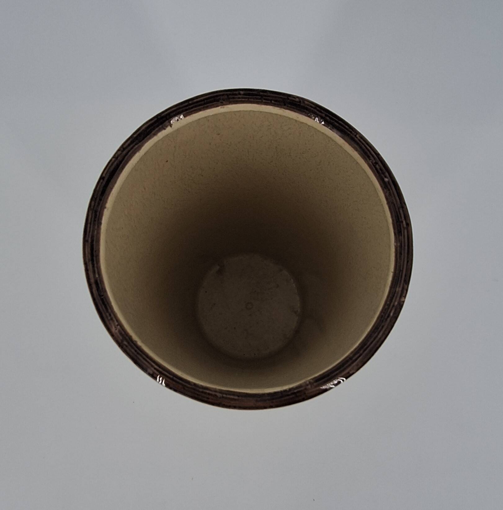 Ceramic scroll vase by Aldo Londi for Bitossi, Sahara model, Italy mid century