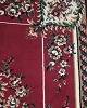Persian oriental rug with medallion and floral pattern in red tones 225 x 165 cm