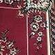 Persian oriental rug with medallion and floral pattern in red tones 225 x 165 cm