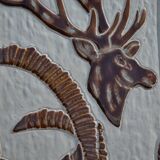 Robert Loiseleur ceramic wall plaque, 1950s-60s