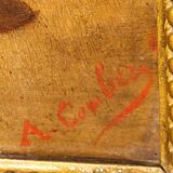 Early Nude Oil Painting of Female