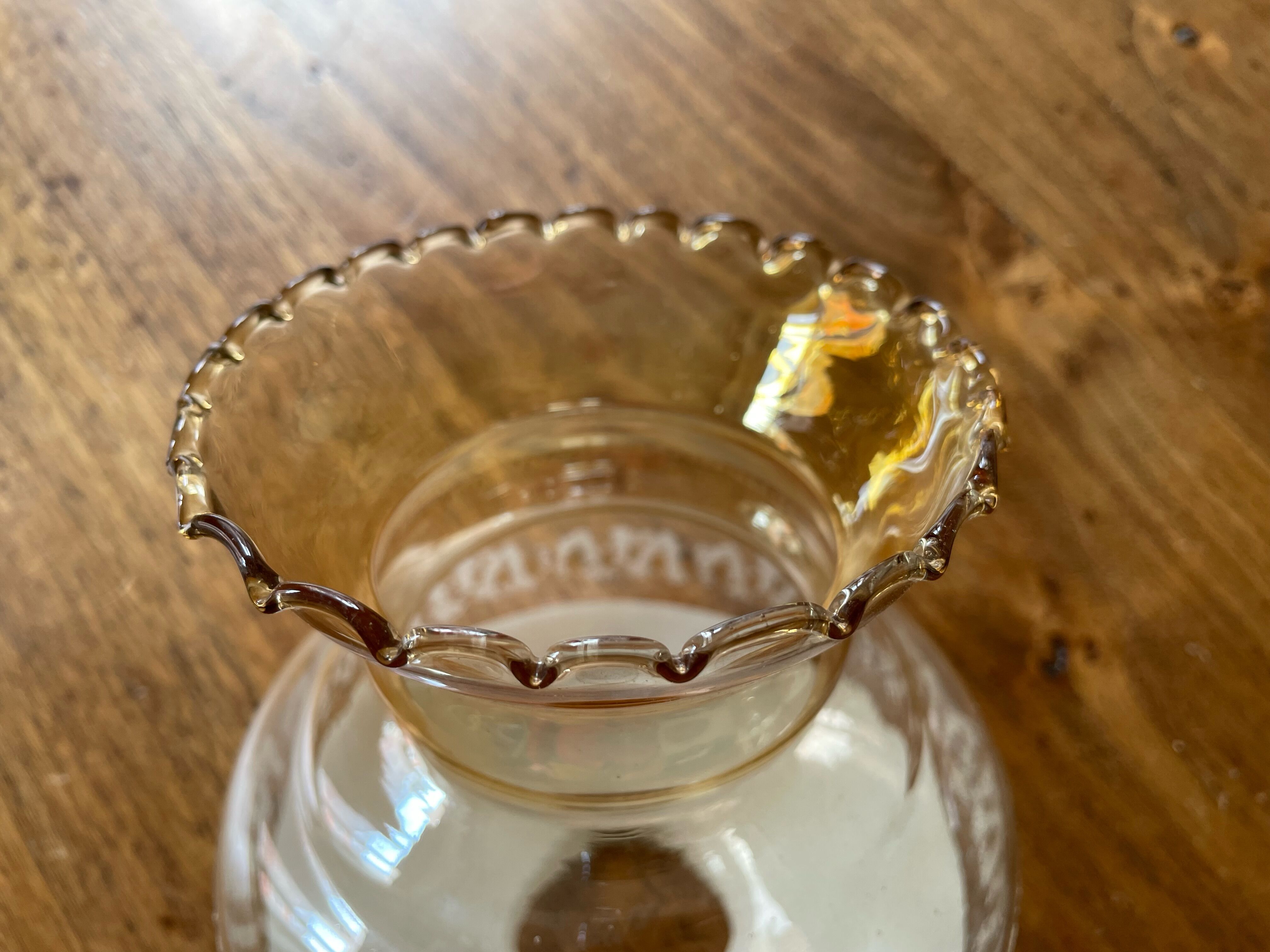 3 globes of glass lampshades, antique, vintage