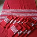 Tablecloth + 12 old napkins