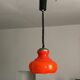 Vintage rolly lamp in orange glass to hang