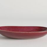 Merlot Red Stoneware Organic Shaped Bowl by Andersson & Johansson, Höganäs