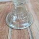 Antique glass oil lamp, dove decoration, An Qing China
