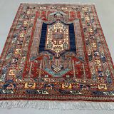 Afghan wool sevan kazak rug 185x143 cm chobi
