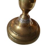 Coppia di Candelabri Antichi in Ottone - Stile Classico h 21 cm