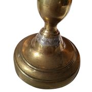 Coppia di Candelabri Antichi in Ottone - Stile Classico h 21 cm
