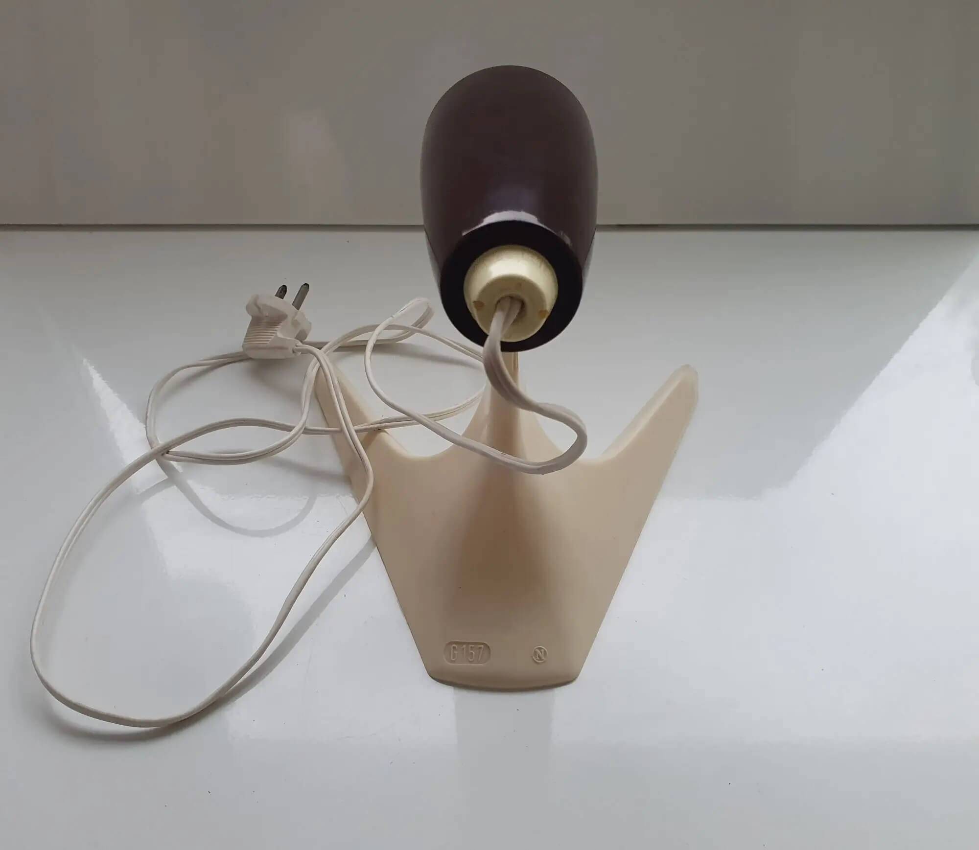 Pair of vintage bakelite table lamps from West Germany in the 1960s