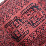 Handmade vintage Afghan Ersari rug 70cm x 89cm 1940s