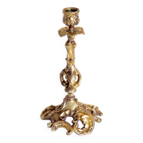 Bronze rockery candle holder