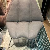 set of 2 vintage pop art lips Marilyn Monroe armchairs 1970s